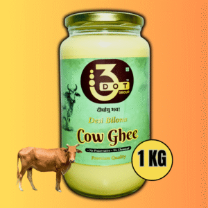 3DOT GROUP Desi Pure Cow Ghee – 1 KG | Traditional Bilona Method