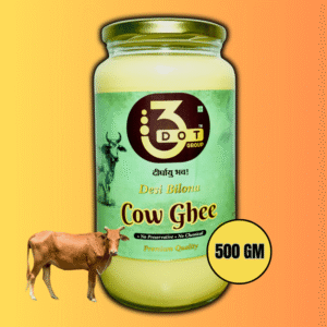 3DOT GROUP Desi Pure Cow Ghee – 500 GM | Premium Bilona Ghee