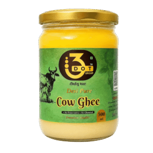 3DOT GROUP Desi Pure Cow Ghee – 500 ML | Premium Bilona Ghee